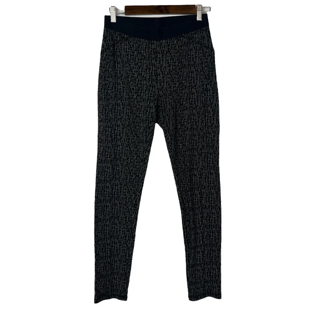 RACHEL‎ Rachel Roy Black Printed Jacquard Skinny Leggings M